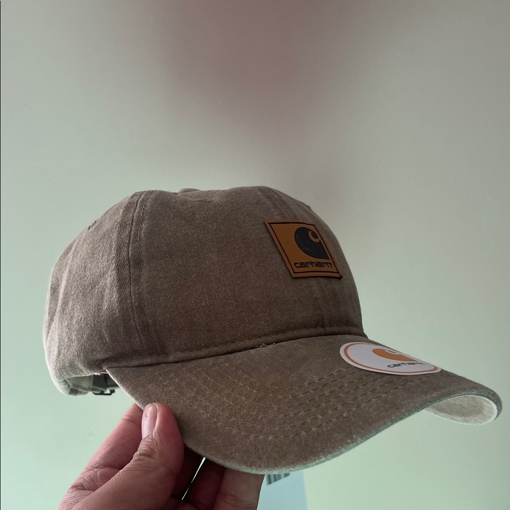 Carhartt Brown Canvas Logo Baseball Cap